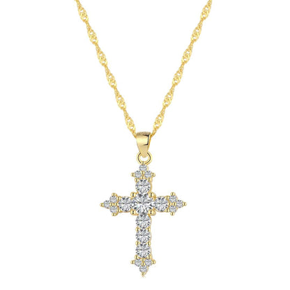 Delicate Cross Shape Necklace