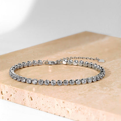 Ornate  Sparkling Round Cut Daily Bracelet