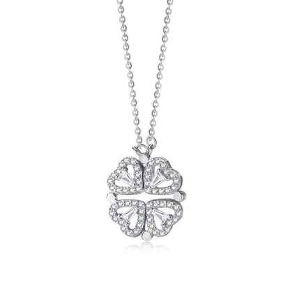 Ornate Heart Cut Flower Shape Necklace