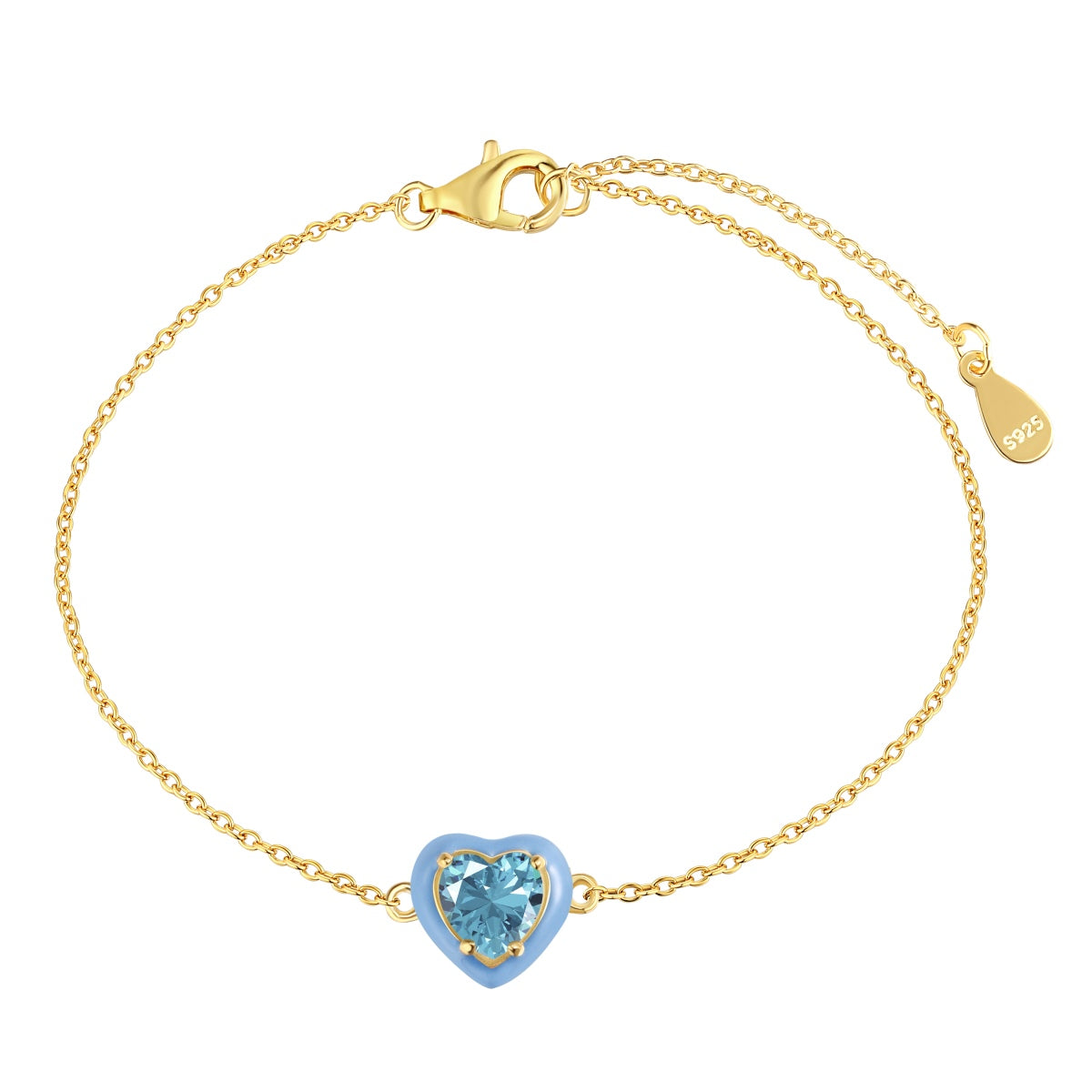 Sparkling Romantic Heart Shape Lover Bracelet