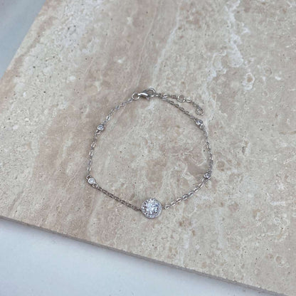 Dazzling Round Cut Shape Bracelet