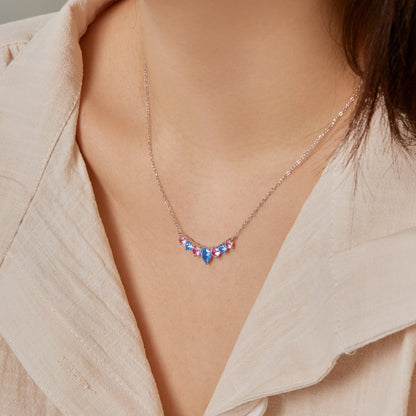 Dainty Colorful Heart Necklace