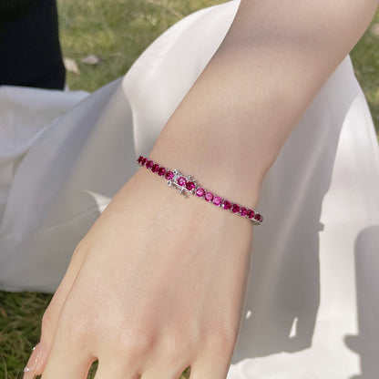 Radiant Colorful Round Cut Party Bracelet