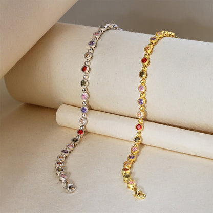 Sparkling Exquisite Round Cut Party Bracelet