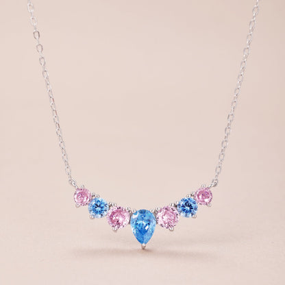 Dainty Colorful Heart Necklace