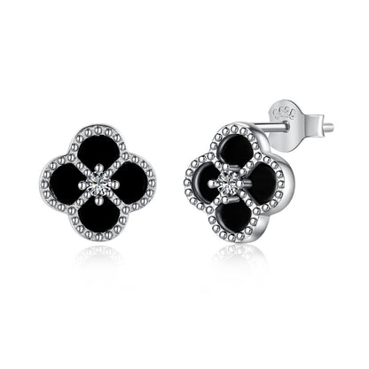 Four-Leaf Clover Flower Shape Exquisite Earrings