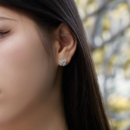 Four-Leaf Clover Ball Earrings