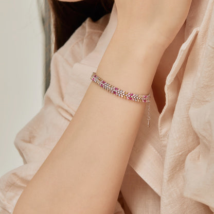 Dainty Radiant Emerald Cut Daily Bracelet