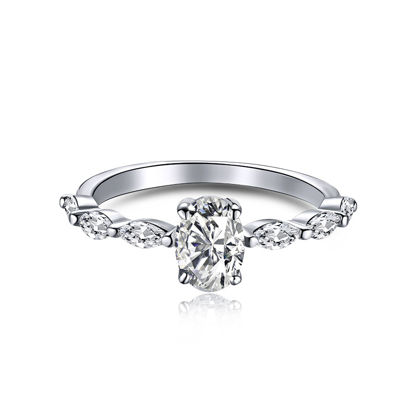 0.75 Carat Luxurious Vibrant Elongated Cushion Cut Daily Ring